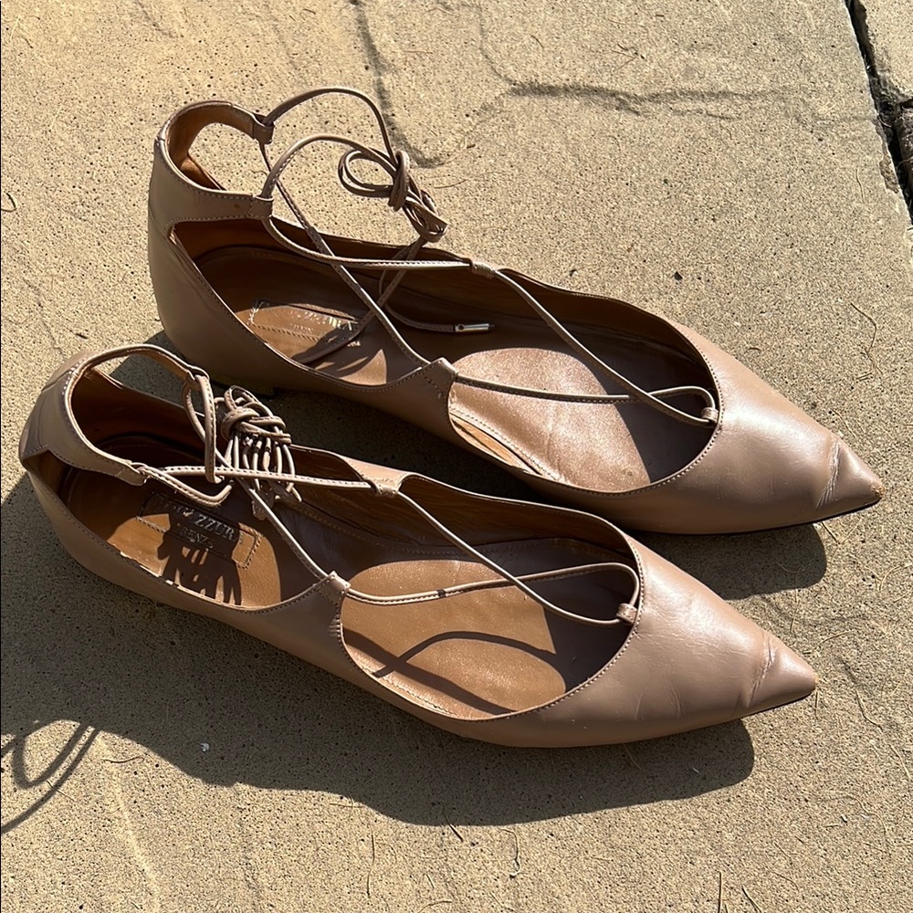 Aquazzura Firenze leather flats